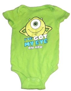 Monsters, Inc. Mike Wazowski Boys 12 M Snap Bottom - Picture 1 of 1