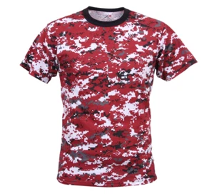 Mens Rothco Digital Camo Tactical T-Shirt Military Army Camouflage Short Sleeve  - Picture 1 of 14