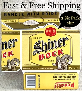 Paquete de 6 soportes de cartón Shiner Bock ~ Spoetzl BRG SHINER TEXAS - Imagen 1 de 7