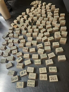 Mah Jong Vintage Wooden Pieces 142 Tiles - Picture 1 of 24