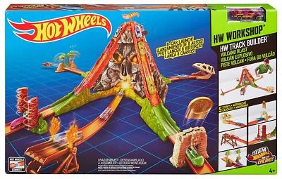 New HotWheels Track Volcano Escape Car Race Set  - image 1 of 4