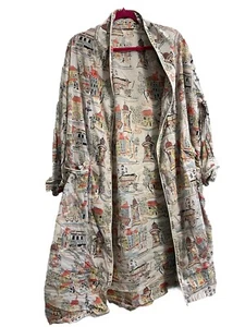 Vintage Bedhead European Print Robe One Size - Bild 1 von 10