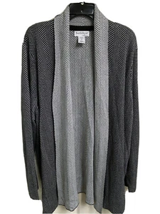NorthStyle Women Herringbone Draped Cardigan Size 3X NWOT - Picture 1 of 5