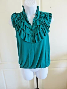 Damenshirt Med Forever 21 grün ärmellos - Bild 1 von 2