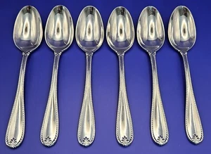 Lenox TUDOR BEAD AUGUSTA Suppenlöffel 6 Stück Edelstahl Silberbesteck Besteck - Bild 1 von 9