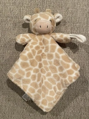 Carters жираф милый ребенка безопасности одеяло соска держатель желтовато-коричневый белый обниматься игрушка - Изображение 1 из 4