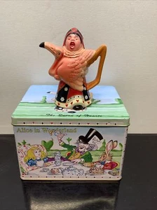 John Beswick Alice In Wonderland Disney Figurine Tin Rare Queen Of Hearts NEW