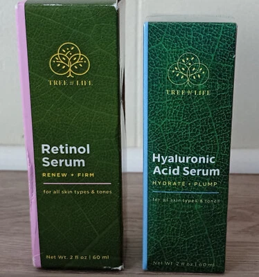 Tree of Life 抗衰老修护 2 包视黄醇精华 2 盎司透明质精华 2 盎司 — 第 1/4 张图片