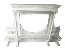 1890s Antique Heartpine Victorian Fireplace Mantel Piece Topper
