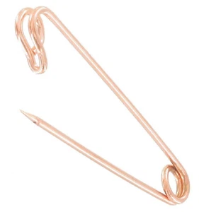 Ky & Co Safety Style Collar Pin Mens New Rose Gold Tone Bar 2" - Picture 1 of 2