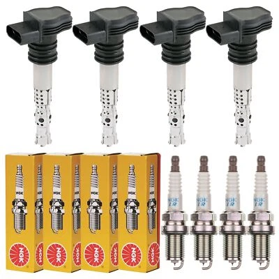 4x Nty Bobina Accensione + 4x NGK Candela per Suzuki Grand Vitara II JT Te - Immagine 1 di 4