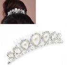 Happy Birthday Princess Bride Crown Tiara Hair Comb Jewelry for Prom Party