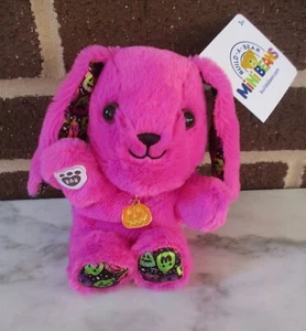 Build-A-Bear Mini Frijoles Pura Pata 7" Rosa Halloween - Collar con Dije de Calabaza - Imagen 1 de 4
