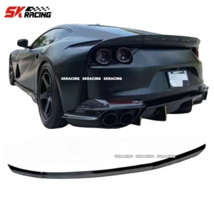 Kits de alerón trasero de fibra de carbono real para Ferrari 812 2018-2023 3 piezas - Imagen 1 de 12