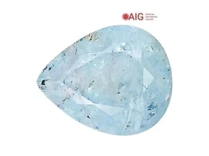 3.06CTS "CERTIFICADO AIG" verde azul touramalina natural (paraiba) corte pera - Imagen 1 de 5