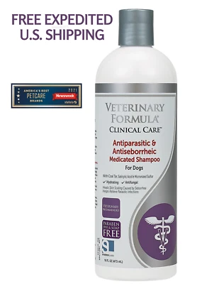 COAL SULFUR Oatmeal Dip Safe Medicated Dog Shampoo Anti Parasitic SKIN TREATMENT - Image 1 of 4