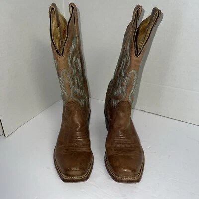Nocona Women’s SZ 5.5B Bluebonnet L5009 Brown Leather Square Toe Western  Boots - Image 1 of 4