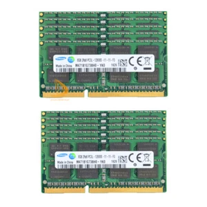 Samsung 8GB 2RX8 PC3L-12800S DDR3 1600MHZ 1.35V SODIMM RAM Laptop Memory lot@ - Picture 1 of 14