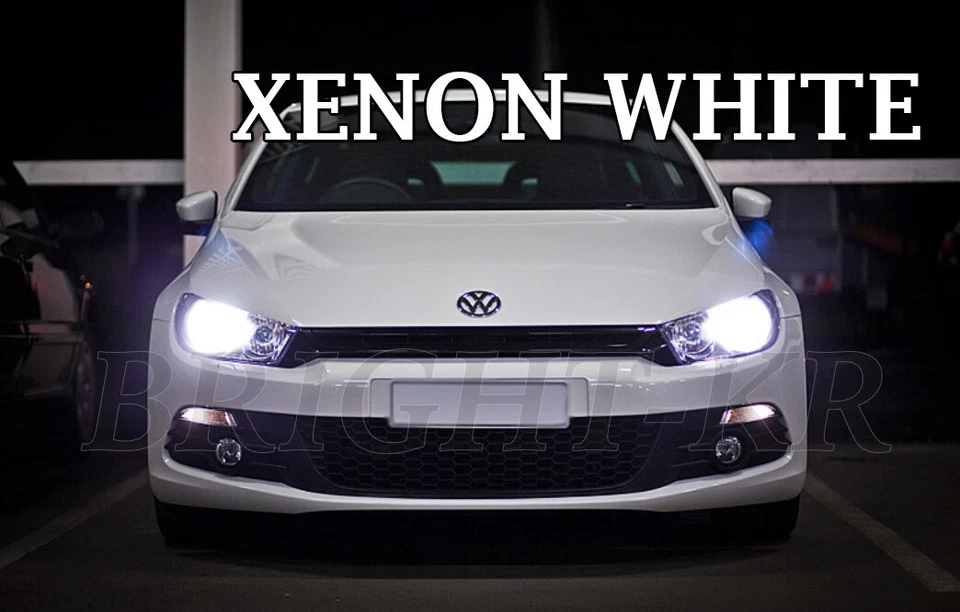 FOR VW SCIROCCO MK3 HEADLIGHT LAMP LIGHT BULBS ERROR FREE- XENON 6000K WHITE - Image 1 of 1
