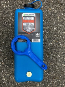 Wavian 5.8 Gallon Jerry Can Drinking Water Jug Dispenser 22L with Opener Wrench - Picture 1 of 8