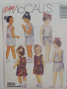 Shorts Tank Top Girls 4 4T McCalls 5841 Sewing Pattern Cut McCall's Summer Easy - Picture 1 of 8