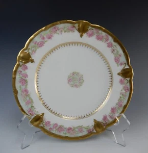 Vintage Gold Floral B.&F. Limoges France Porzellan Deko Teller - Bild 1 von 4