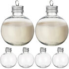 10 Clear Plastic Fillable Ornament Balls for Party Favors-OK