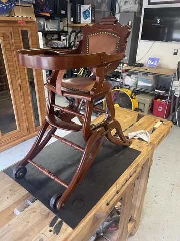 antique convertible rocker/high chair Cover