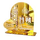 Countdown -Anhnger Desktop -Ornament Ramadan -Dekor Acryl Gold Silber