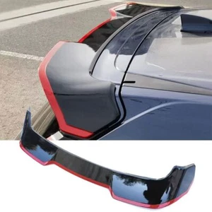 Fits For Honda CR-V CRV 2023 2024 Black Red ABS Roof Boot Spoiler Wing Flap Trim - Picture 1 of 3
