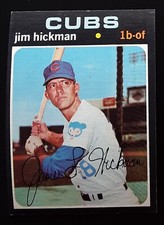 1971 Topps Baseball #175 Jim Hickman - Chicago Cubs (A) EX-MT