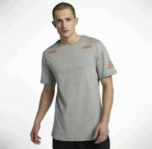 NikeLab ACG T-Shirt Grigio/Arancione Uomo Taglia XL 918906 063 Nuova Con Etichette - Foto 1 di 4