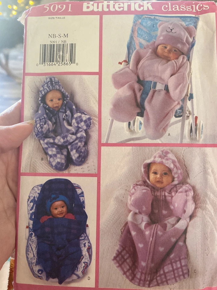 Butterick Infant Winter Clothes 5091 Size NB-S-M Uncut - Image 1 of 1