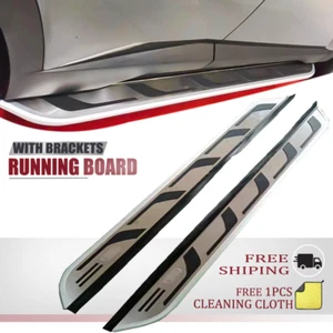 2Pcs Running Boards Fit for Toyota HILUX REVO 2015-2022 Nerf Bars Side Steps - Picture 1 of 6