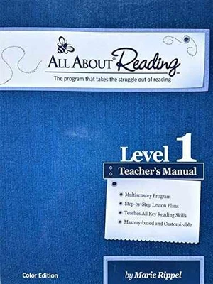 All About Reading Level 1 Teacher's Manual Color - Paperback, by Marie - Good o - Image 1 of 2