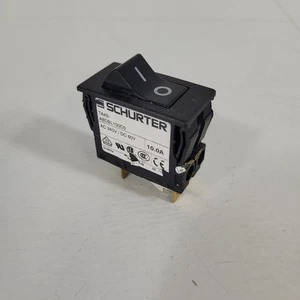 Schurter TA45-ABDBL100C0 Breaker Power Switch 10A 240VAC Panel Mount Snap-In - Picture 1 of 9