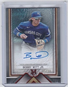 2023  Topps Museum Collection Bobby Witt Jr. Archival Autograph /10 KC - Picture 1 of 2