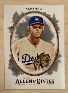 CLAYTON KERSHAW - 2017 Topps Allen and Ginter #178 - LOS ANGELES DODGERS - Picture 1 of 2