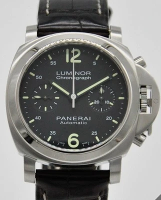 Panerai Luminor Chrono Chronograph 40mm Steel PAM00310 Leather Automatic - Image 1 of 4