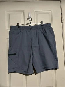 Patagonia Nomader Herrenshorts groß blau Cargotasche Wandern Stretch 8" Schrittlänge - Bild 1 von 7
