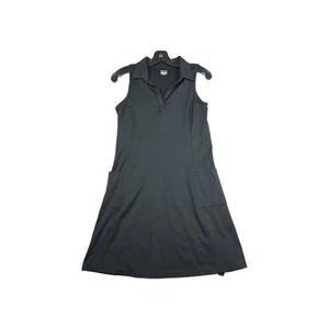 Hind Women's Size Small Black Sleeveless Tennis Dress Performance Pockets - Picture 1 of 6