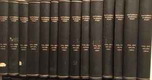 Saturday Evening Post Bound Volumes 1950 1951 1952 1953 1955 1956 1957 No Covers - Picture 1 of 10