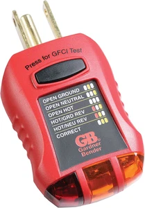 GFI-3501 Ground Fault Receptacle Tester & Circuit Analyzer, 110-125V AC, for ... - Picture 1 of 1