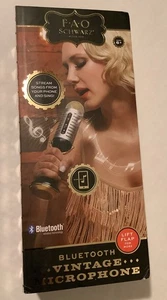 FAO Schwarz Bluetooth Wireless "Vintage" Microphone Connects to Phone/Tab New - Picture 1 of 8
