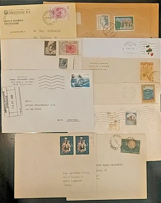 REPUBBLICA ITALIANA LOTTO DI 25 BUSTE VIAGGIATE CON COMMEMORATIVI - Immagine 1 di 4