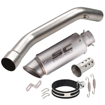 Средняя выхлопная труба + титановый глушитель для Kawasaki Ninja ZX10R 2008-2020 - Изображение 1 из 4