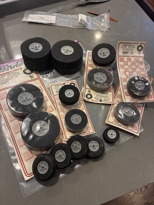 Gran Lote Dave Brown Ruedas de Vuelo Ligeras para Kit de Avión Modelo R/C Foto 1 de 4