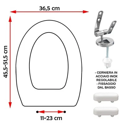 SEDILE COPRIWATER COMPATIBILE GLOBO AMICA BIANCO - Immagine 1 di 4