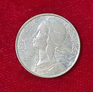 10 Cent Cent Centimes 1967 France Coin Coin LAFRIFFOUL / REPUBLIQUE FRANÇAISE - Picture 1 of 2