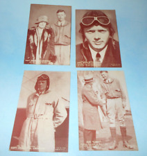 Vintage 1930s Exhibit Supply Charles Lindbergh Trading Cards x 4